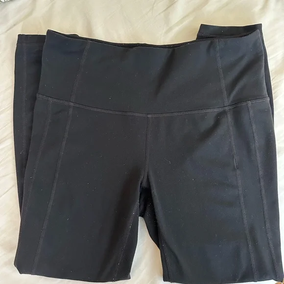 Athleta Black Activewear Leggings 7/8 - Picture 5 of 6
